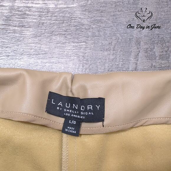 Laundry by Shelli Segal Faux Leather Pants Size L - Picture 2 of 6
